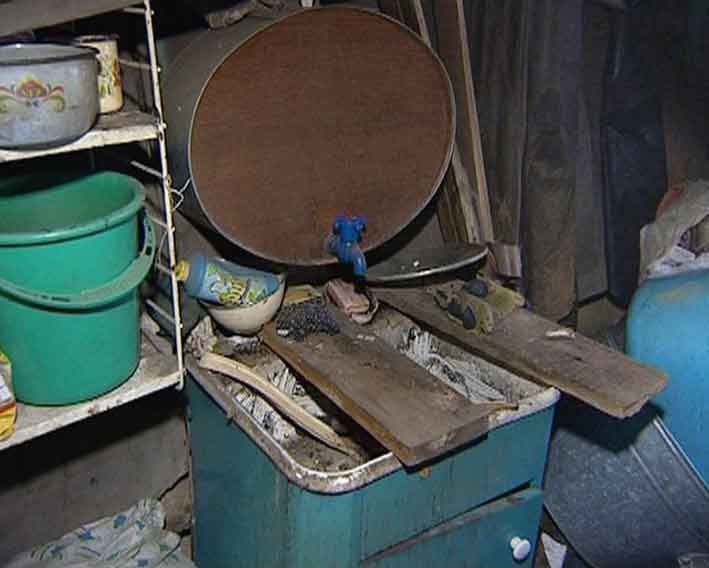 Умывальник в землянке